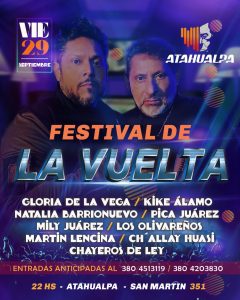 Fabián Salvatierra se presenta en el Festival de la Vuelta Valijera