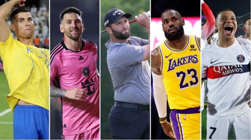 Dieron a conocer la lista de los 10 deportistas que más dinero ganan