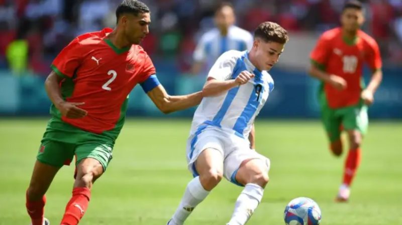 La Selección Argentina perdió 2-1 con Marruecos en el debut de los Juegos Olímpicos