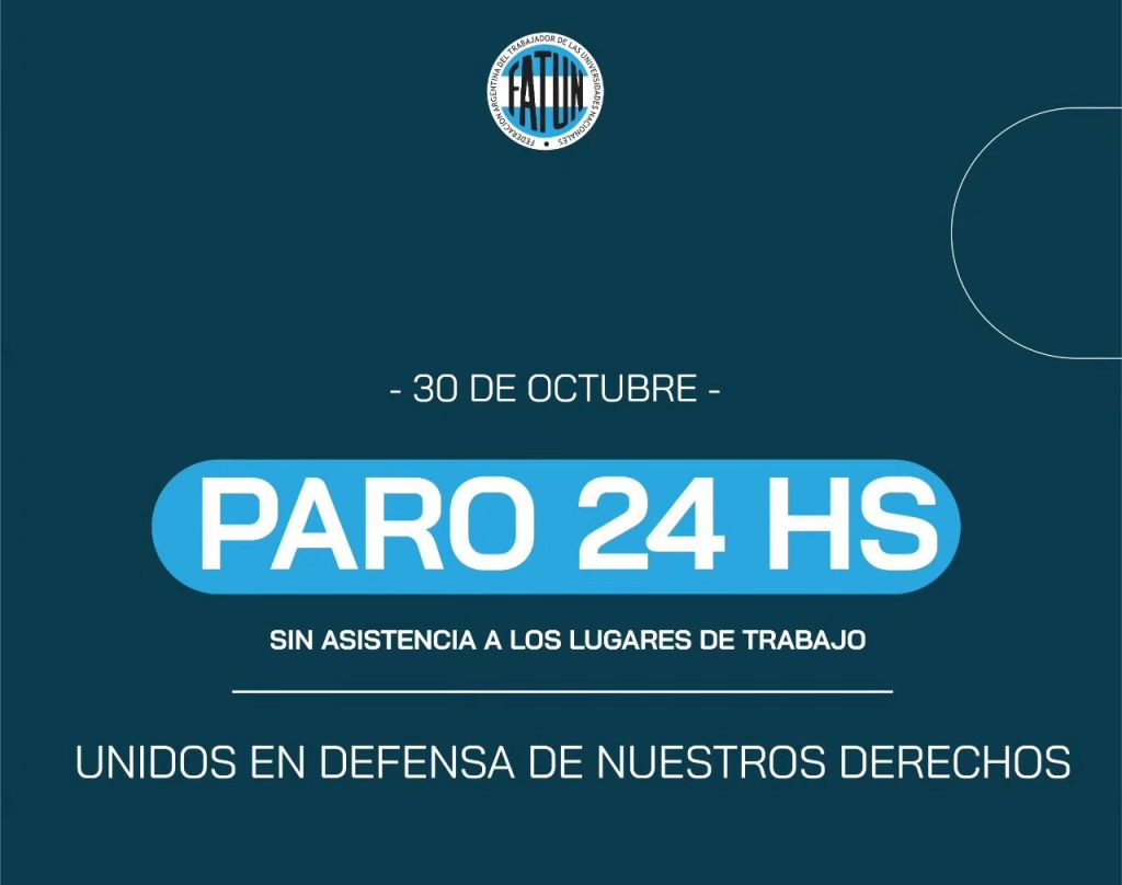 Convocan a un nuevo paro universitario de 24 horas